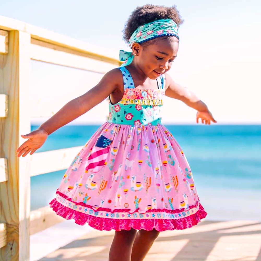 Wildflowers Llama Llama dress